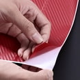 thumbnail image 6 of Ferencaa 3D Carbon Fiber Wrap Roll DIY Sticker for Car Auto Vehicle Decor 30x127cm (Red), 6 of 9