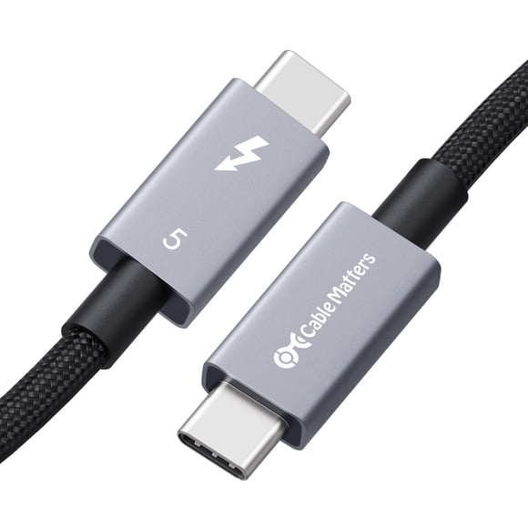 Cable Thunderbolt 5 Matters, 80 Gbps, 1 m, negro, Intel Cert