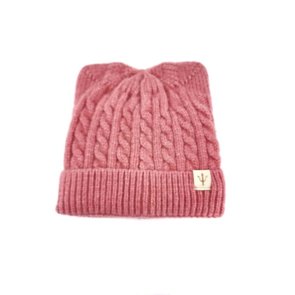Winter Cable Knit Ear Shape Beanie