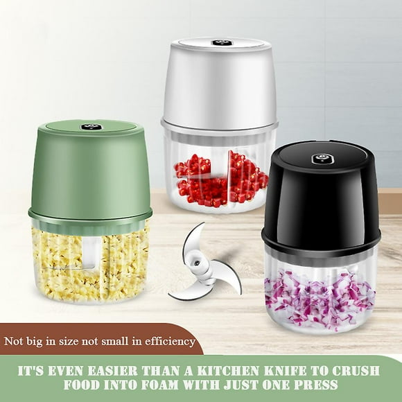 Electric Wireless Garlic Pounder Durable Household Food Processor for Ginger Meat Spices