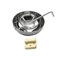 thumbnail image 2 of Tazón De Aceite Esencial Sauna De Acero Inoxidable Tazón De Aceite De Aromaterapia Con Cadenas Y Conjunto De Instalación Completa Soporte De Aceite De Aromaterapia Para Sauna Y Spa Scienceny HA021623-00, 2 of 7