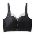 thumbnail image 5 of Bigersell Balconette Bras for Women in Clearance Comfortable Without Underwire Bra Wireless Bra Style F-1012 Black XXL, 5 of 5