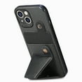thumbnail image 3 of Allytech Kickstand Case for iPhone 14 Plus 2022 5G, Business Style Ultra Slim Card Holder Stand Case Magnetic PU Leather Anti-Scratch Cover for iPhone 14 Plus 6.7", Black, 3 of 6