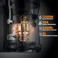 thumbnail image 5 of Extractor De Jugos Automatico Frutas Y Verduras XINEST 1200w Color Plateado, 5 of 5