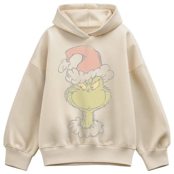 The Grinch - Santa - Women's Oversized Fleece Hoodie Sweatshirt