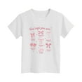 thumbnail image 4 of Toddler Girls Short Sleeve T-Shirts School Uniform Quick Dry 24 Months 2t 3t 4t 5t 6t 7t Athletic Tops Dance Casual Beach Vacation Summer Wear Gibobby,7-8 Years,White, 4 of 5
