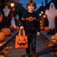 thumbnail image 5 of Hvmvliv Halloween Gift Bags Reusable Goodie Bags with Handle Ghost Mummy Skull for Kids Treat Storage, 5 of 7