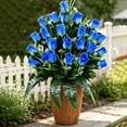 thumbnail image 5 of Artificial Cemetery Flowers, Gravesite Decoration Roses, Memorial Bouquets with Cemetery Vase, Vibrant and Long-Lasting Colors C ZZyuan, 5 of 6