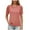 Pink, variant on BangWanChi Women's Basic Solid Color Round Neck T-Shirt – Casual Short Sleeve Everyday Top