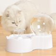 thumbnail image 3 of EU adapter Fuente de agua automática para gatos de 2,3l con grifo, dispensador de agua para perros, bebedero con filtro transparente, Sensor para mascotas, alimentador automático, 3 of 5