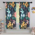 thumbnail image 5 of Blackout Kids Curtains,Pioneer Flower Floral Print Pattern Childrens Insulated Curtains Set Of 2,Bedroom Essentials,Toddler Room Decor 42"x63", 5 of 5