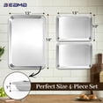 thumbnail image 2 of Baking sheet set, 4 pieces, 2 half-size perforated baking sheets and 2 quarter-size, aluminum heavy-duty cookie baking sheets for baking, 2 of 4