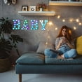 thumbnail image 2 of LINLIN Alphabet Letter Lamp, Colorful Light up Letters Led Marquee Letter Lights Battery Powered Light Up Number Sign Night Light for Party Christmas Lamp Home Bar Decoration, 2 of 7