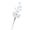 01-Cream White, variant on Christmas Velvet Ball Stem Pick with Maple Leaves Artificial Berry Branch for Holiday Floral Arrangements