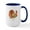 White/Navy Inside, variant on CafePress - Thanksgiving Turkey Mugs - 15 oz Ceramic Large White Novelty Mug