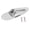 Chrome, variant on Xirurus Electric Guitar Jack Plate Input Output Socket Boat Style Instrument Accessory with Mounting Screws, Durable Chrome Color Replacement Parts for Guitars, Metal Construction, 3.15 x 1.57 inches