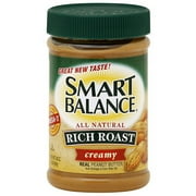 Smart Balance All Natural Creamy Rich Roast Peanut Butter, 16 oz (Pack of 12)