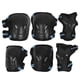 thumbnail image 1 of GOOHOCHY juego de rodilleras protectoras para manos y codos, para ciclismo todoterreno, monopatín y deportes al aire libre, talla S (20 a 40 kg, negro y azul)., 1 of 8