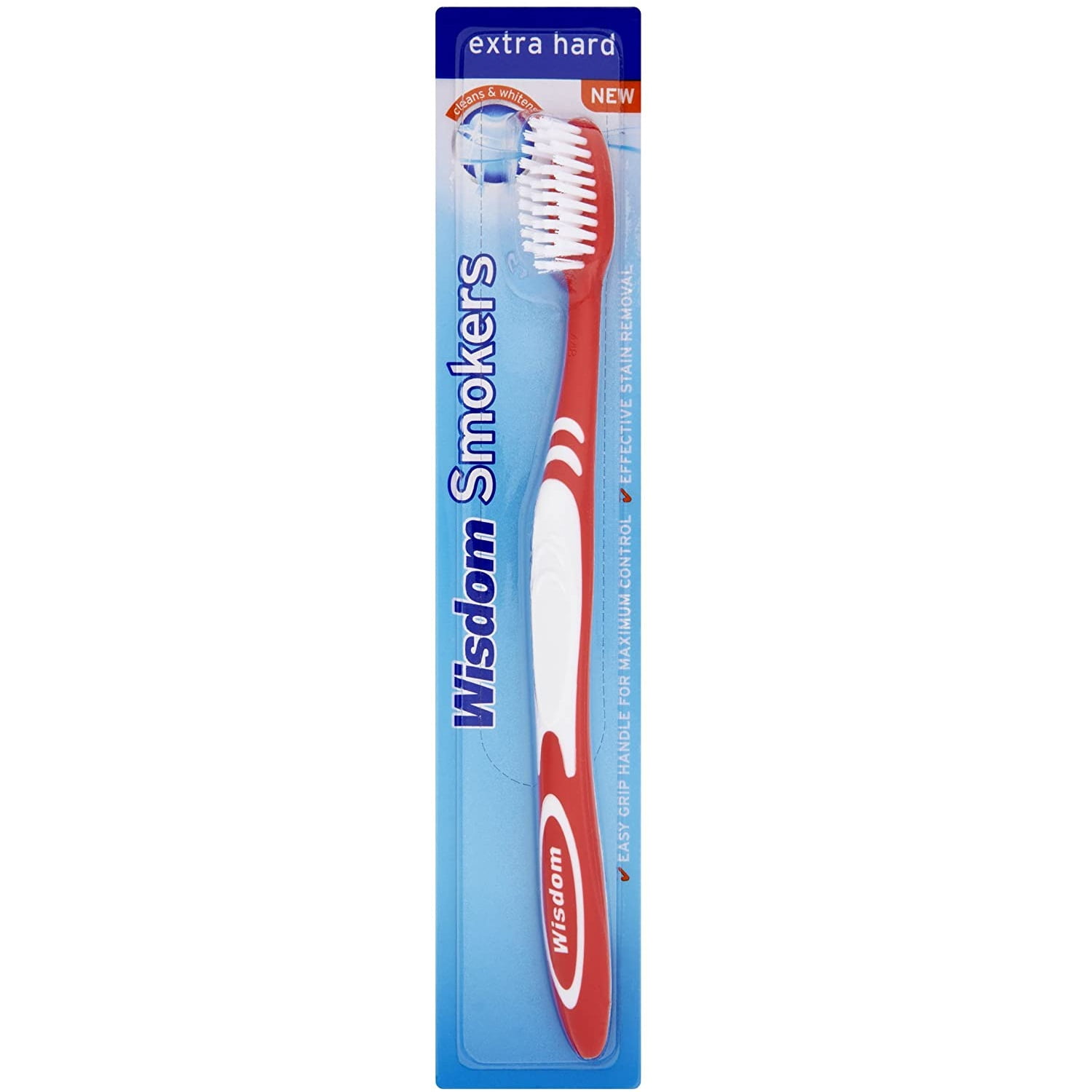 6x Wisdom Smokers Extra Hard Brush Toothbrush (Previously Addis) by Wisdom