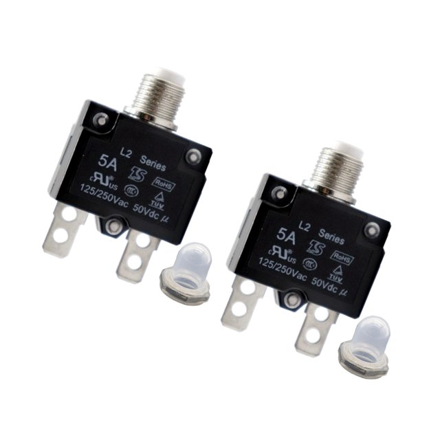 Interruptor De Protección Contra Sobrecarga Del Interruptor Automático De 2A + Tapa A Prueba De Agua Yotijar Protector de sobrecarga