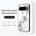 thumbnail image 4 of Allytech Marble Case for Google Pixel 9 Pro XL 2024, Tempered Glass Back Cover Anti-Scratch Shockproof Protective Bumper Case Cover for Google Pixel 9 Pro XL - Green Marble, 4 of 7