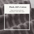thumbnail image 6 of Modern Threads Oxford 6-Piece Yarn Dyed Adult Cotton Bath Towel Set, Gray, 6 of 7