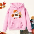 thumbnail image 5 of KPOPLK Girls Graphic Hoodies Size 4-51 Years Long Sleeve Cartoon Print Pullover Hooded Sweatshirt Cute Casual Tops for Girl(12-13 Years,Pink), 5 of 6