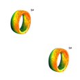 thumbnail image 3 of Minnieouse 2021 moda Unisex Punk luminoso que brilla en la oscuridad banda de boda anillos fluorescentes para Mujeres Hombres accesorios de Type6 NO6, 3 of 6