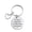 XY036 Keyring, Silver, variant on Family Holiday Gifts Metal Keychains For Family, Friends, and Besties Inspirational Phrase Engraved Keychains