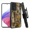 thumbnail image 1 of ANJ+ Rugged Shockproof Hoster Case w/Card Slot, Kickstand + Tempered Glass Cover for Samsung Galaxy A33 5G - Hidden Deer Tree, 1 of 5