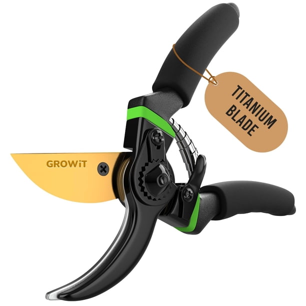 Tijeras de podar Craft911 con revestimiento de titanio, hoja de 7,5 cm