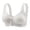 Light Gray, variant on NIEWTR Bras for Older Women No Underwire Full Coverage Front Closure Senior Cotton Bra Push Up Padded Bralettes(Light Yellow,M)