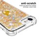thumbnail image 3 of Funda para iPhone SE 2022/2020 con Brillo Líquido Flotante, Purpurina, Parachoques y Anillo Giratorio Soporte, 3 of 5
