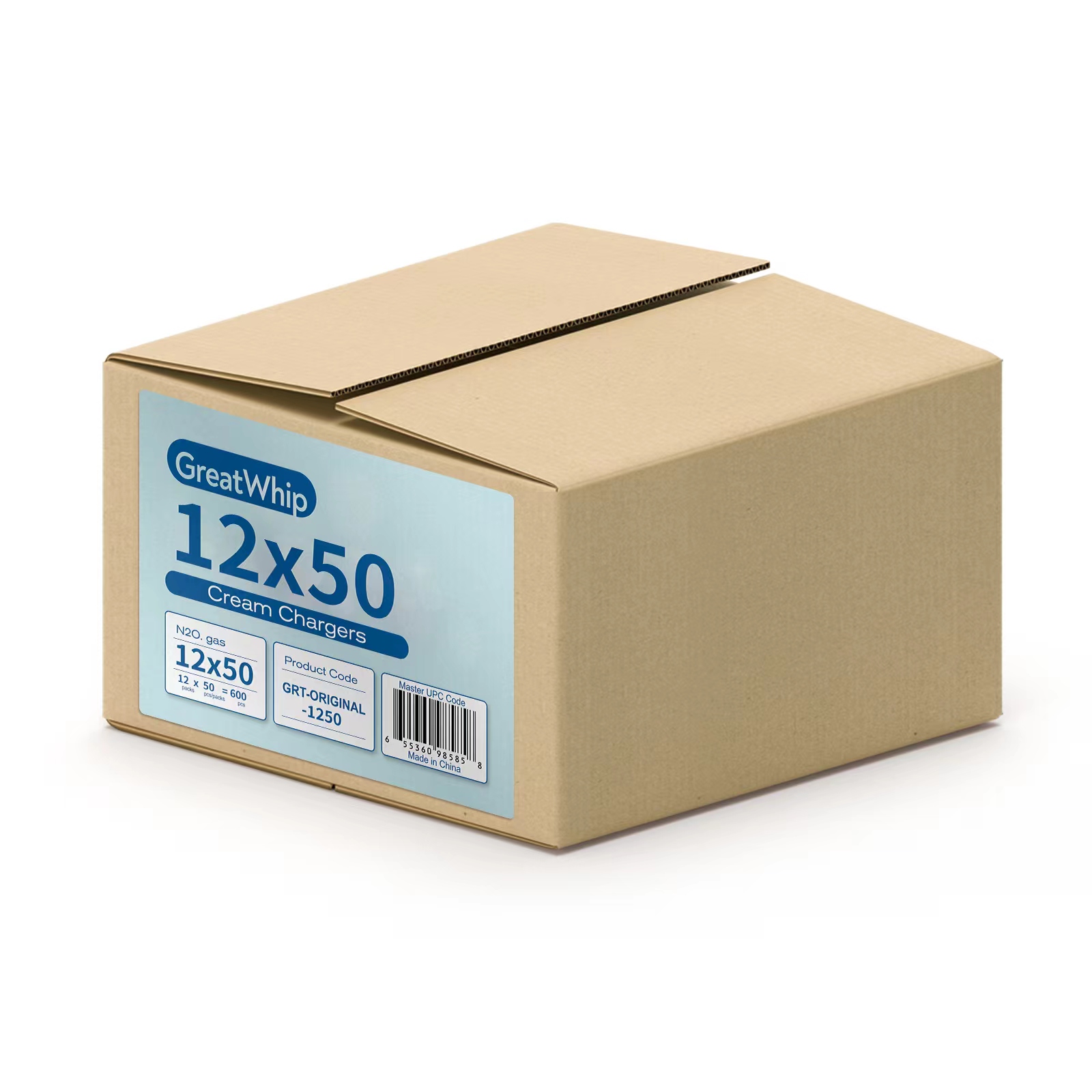 GreatWhip Nitrous Oxide Cartridge 600 pack N2O Whipped Cream Chargers 8.2 garm Nitrous