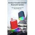 thumbnail image 2 of Parlante Portátil Bluetooth con Luces RGB, Bocina Pequeña Recargable para Viajes y Fiestas Azul, 2 of 5