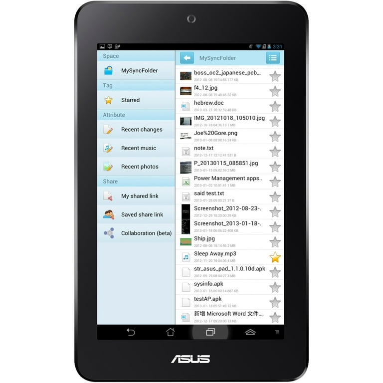 Asus MeMO Pad HD 7 ME176CX ME176CX-A1-WH Tablet, 7 WXGA, Atom Z3745  Quad-core (4 Core) 1.33 GHz, 1 GB RAM, 16 GB Storage, Android 4.4 KitKat,  White