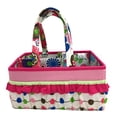 thumbnail image 2 of Bacati - Nursery Storage Caddy Botanical Pink/Aqua/Fuchsia/Green Girls, 2 of 15