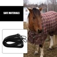 thumbnail image 3 of 2 Pcs Couverture de Cheval en Nylon Sangles de Jambe Réglables Élastiques, 3 of 9
