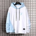 thumbnail image 4 of MQLKF Men's Hoodies Two Piece Sports Sweatshirt Long Sleeve Zipper Hooded Jacket Coats Hoodies S ——3XL Loose Stylish Handsome Men's Pullover, 4 of 5