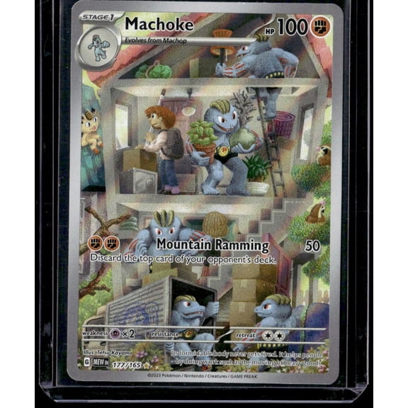 Collectible Pokemon SV Scarlet & Violet 151 Machoke #177/165 Near Mint Or Better Trading Card