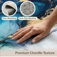 thumbnail image 6 of ODIKA 4'x6' Luxurious Gold and Gray Washable Area Rug for Bedroom, Reading Nook, Pet Friendly & Kids Safe Play, Non-Shedding, 6 of 7