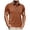 Brown, variant on Men's Cotton Blend Summer Polo Shirt Breathable Comfortable Top AG,3XL
