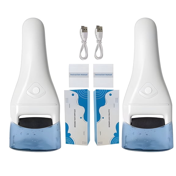 LEFINEE Electric Callus Remover, 3 Speed Rechargeable Foot File with Large Grinding Head for Dead Skin Hard Crack
