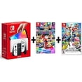 thumbnail image 1 of Consola Nintendo Switch OLED Blanca 64GB con Juegos Mario Kart 8 Deluxe y Super Smash Bros Ultimate, 1 of 2