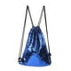 thumbnail image 1 of Qarigey Bolsa de viaje con cordón, ligera y resistente al agua, con lentejuelas de sirena, Mochila deportiva Mochilas plata zafiro, 1 of 6