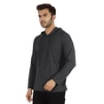 thumbnail image 4 of Inkmeso Solid Winter Hooded Sweatshirt For Mens Long Sleeve Drawstring Pullover Hoodie, 4 of 7