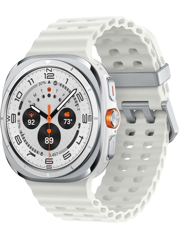 Restored Samsung Galaxy Watch Ultra LTE 47MM Titanium White Marine White