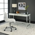 thumbnail image 5 of ACME Canine Writing Desk in Mirrored and Chrome, 5 of 6