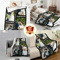 thumbnail image 5 of Custom Blanket with Photo Text Personalized Blanket Customized Throw Blanket for Kid Adult Birthday Anniversary Halloween Christmas Mother Father Girlfriend Valentines Day Gift Blankets, 5 of 5