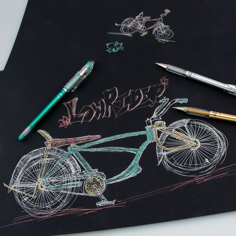 3pcs 0.8mm White Gel Ink Marker Pen Professional Writing Drawing